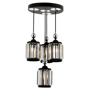 Luster Av-4318-4T-Bsy u bojama crno, bijelo i srebro