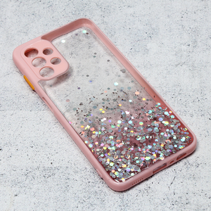 Maska Frame Glitter za Samsung A136B Galaxy A13 5G roze