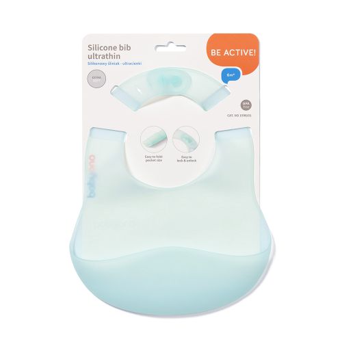 BabyOno Silikonski podbradak ultrathin 6 m+, mint slika 7