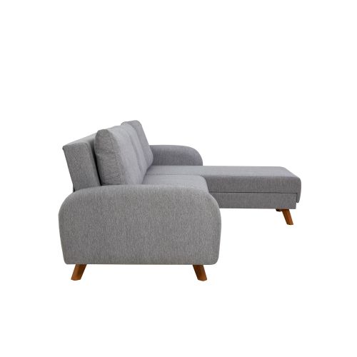 Ugaona sofa na razvlačenje Atelier Del Sofa Hera 2 - Siva slika 10