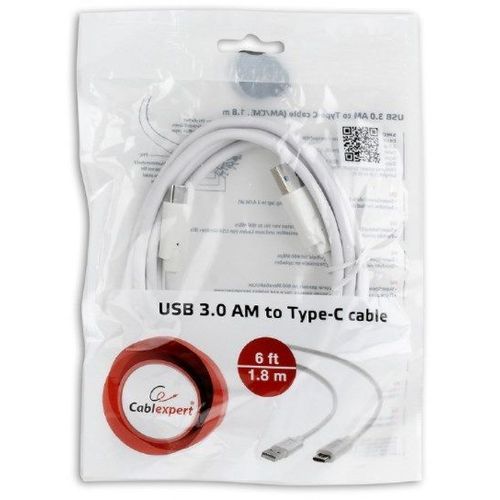 CCP-USB3-AMCM-6-W USB 3.0 AM to Type-C cable (AM/CM), 1.8 m, white slika 2