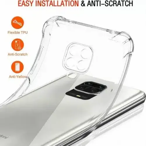 Techsuit Shockproof Clear Silicone prozirna maskica otporna na udarce za Xiaomi Redmi Note 9S / Note 9 Pro / Note 9 Pro Max slika 2