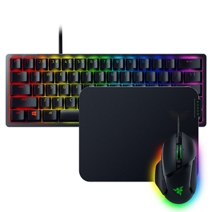 Razer Huntsman Mini Gaming Tastatura + Razer Basilisk V3 Gaming Miš + Razer Sphex V3 Gaming podloga za miš 