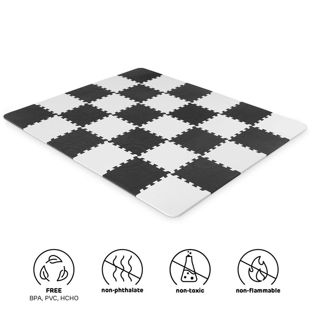 Kinderkraft Podloga za igru LUNO 150x180cm, Black slika 2
