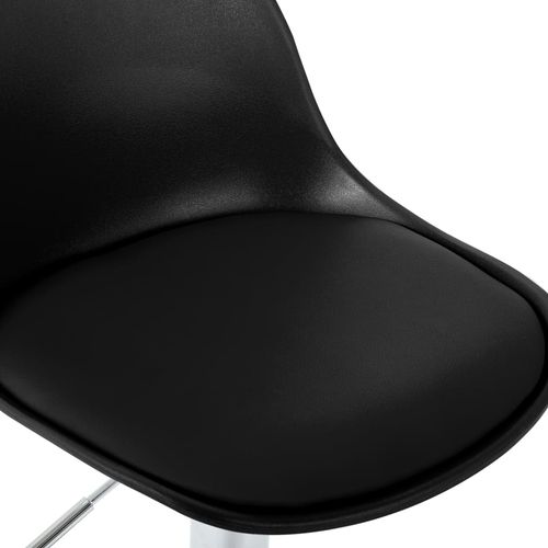 Barska stolica od umjetne kože crna slika 35