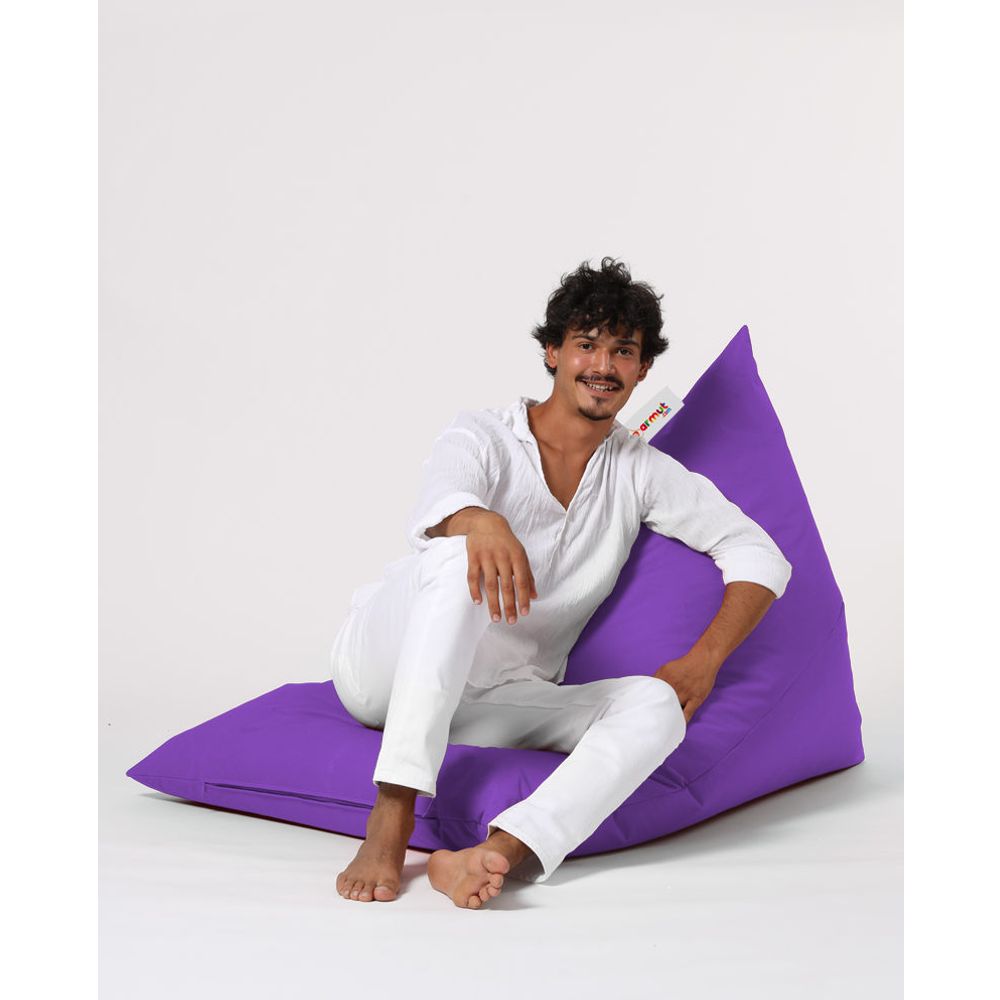 Piramida Veliki Krevet Pouf - Ljubičasti Vrt Bean Bag slika 11