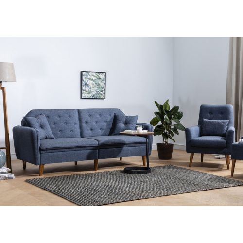 Komplet troseda na razvlačenje Atelier Del Sofa Terra-TKM06-1048 tamnoplavi slika 1