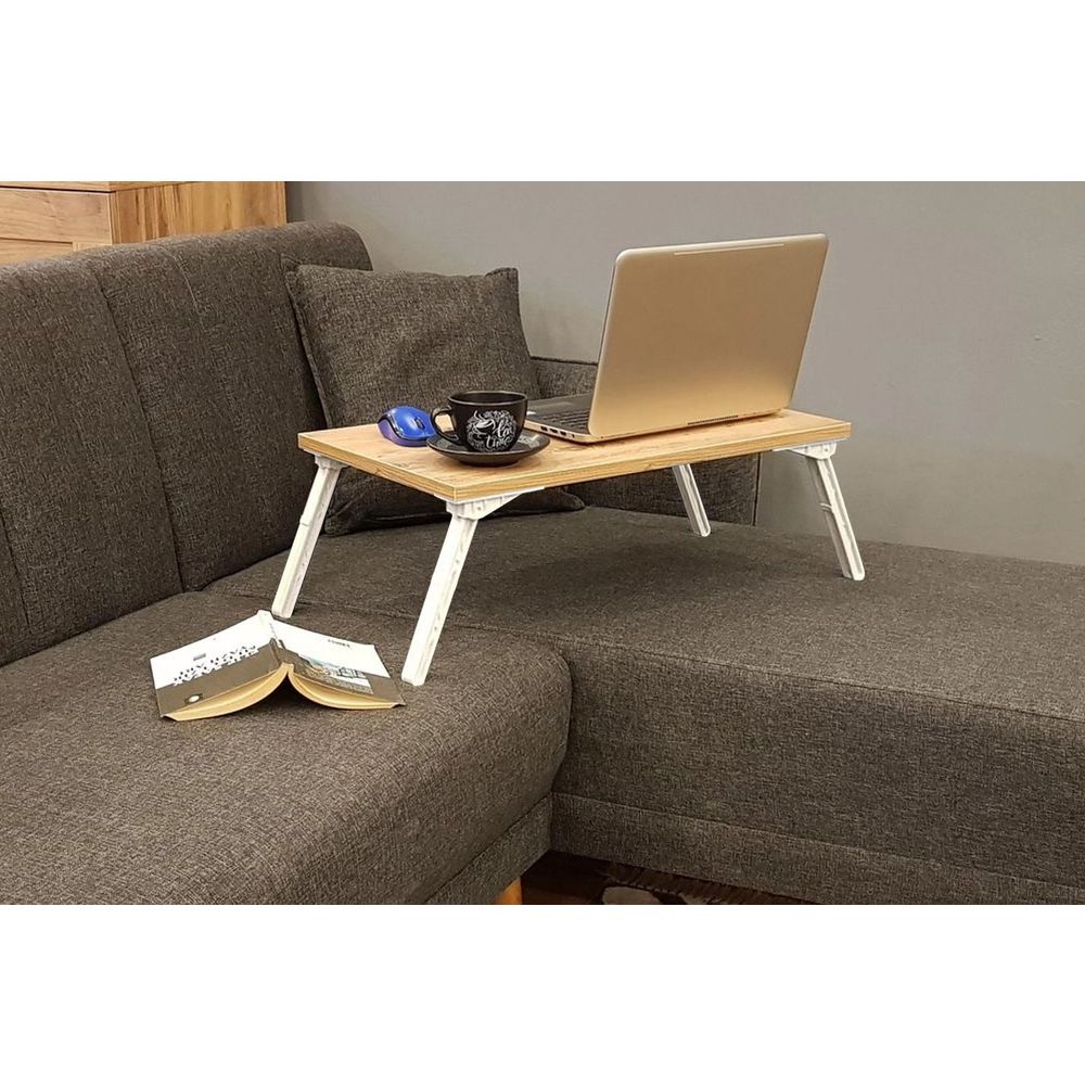 Gusto - Atlantic Borovica Bijeli Sto za Laptop slika 1