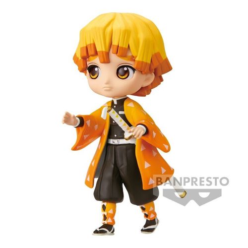 Kimetsu No Yaiba Demon Slayer Zenitsu Agatsuma Q Posket Petit Figura 7cm slika 5