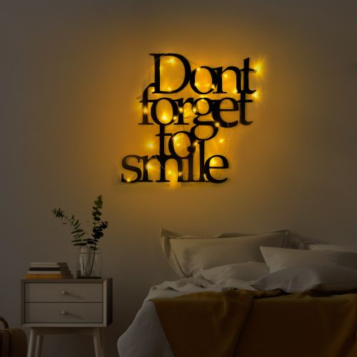 Wallity Metalna zidna dekoracija Dont Forget To Smile 183 slika 4