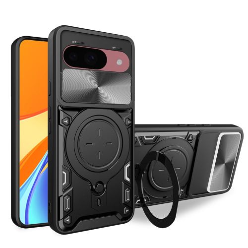 Techsuit - CamGuard Pro zaštitna maska za Google Pixel 9 / 9 Pro - crna slika 1