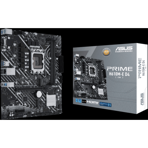 ASUS MB PRIME H610M-E D4-CSMIntel H610;LGA 1700;2xDDR4VGA,HDMI,DP;micro ATX slika 1