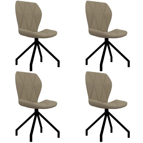 Blagovaonske stolice od umjetne kože 4 kom boja cappuccina slika 8