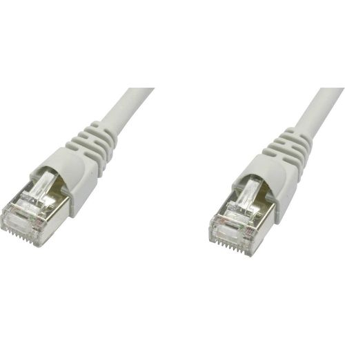 Telegärtner L00005D0035 RJ45 mrežni kabel, Patch kabel cat 5e F/UTP 10.00 m siva vatrostalan, sa zaštitom za nosić 1 St. slika 2