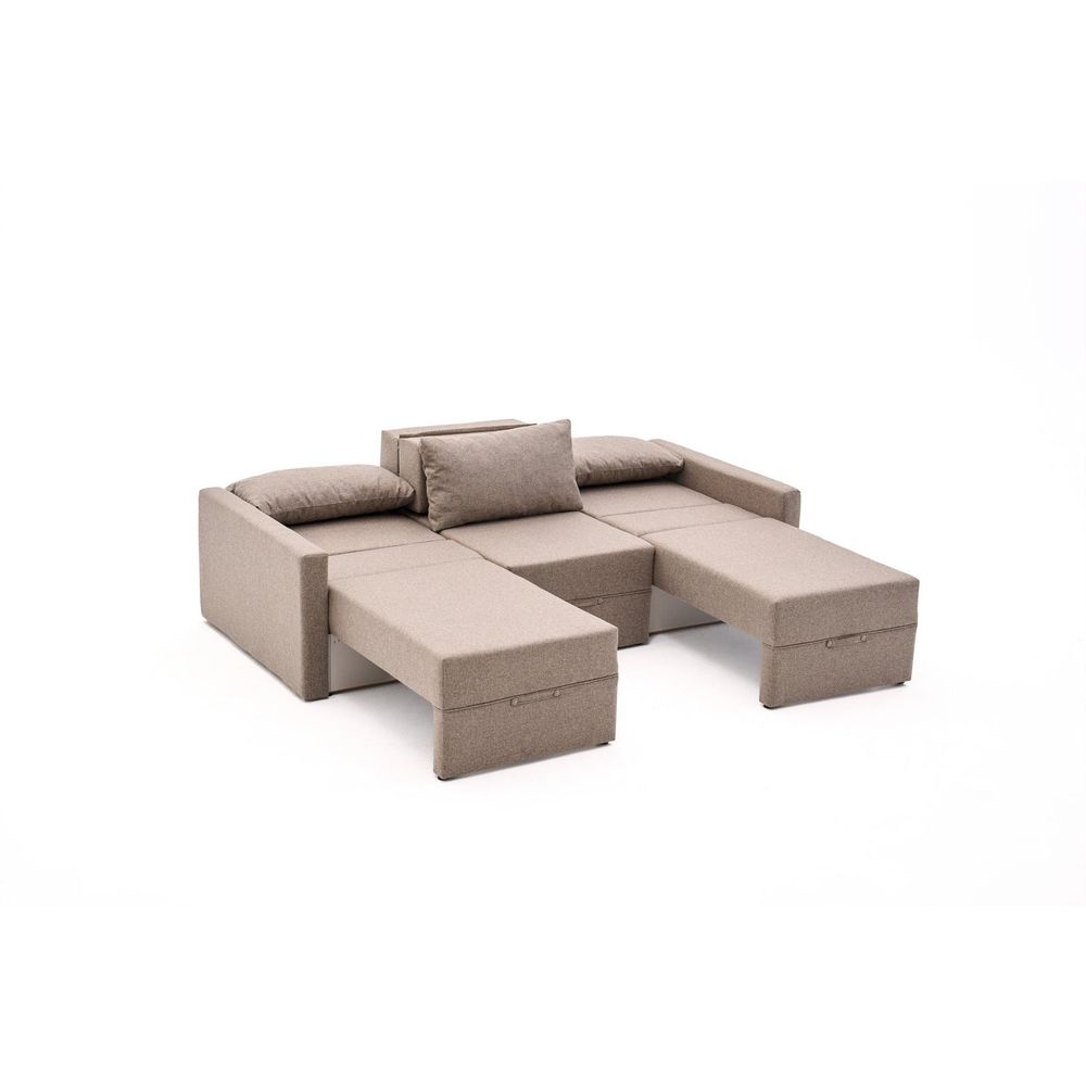 Krevetna ugaona sofa Aqua (Chl Left + 2R) – siva slika 8