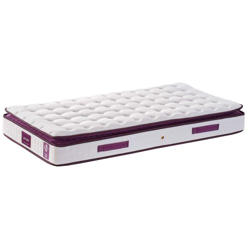 Woody Fashion Madrac, Bijela boja Ljubičasta, Purple 120x200 cm Single Size Padded Soft Mattress slika 2