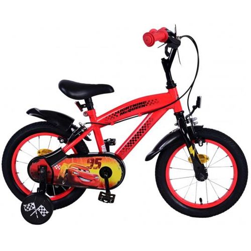 Dječji bicikl Volare Disney Cars 14" crveni s dvije ručne kočnice slika 1