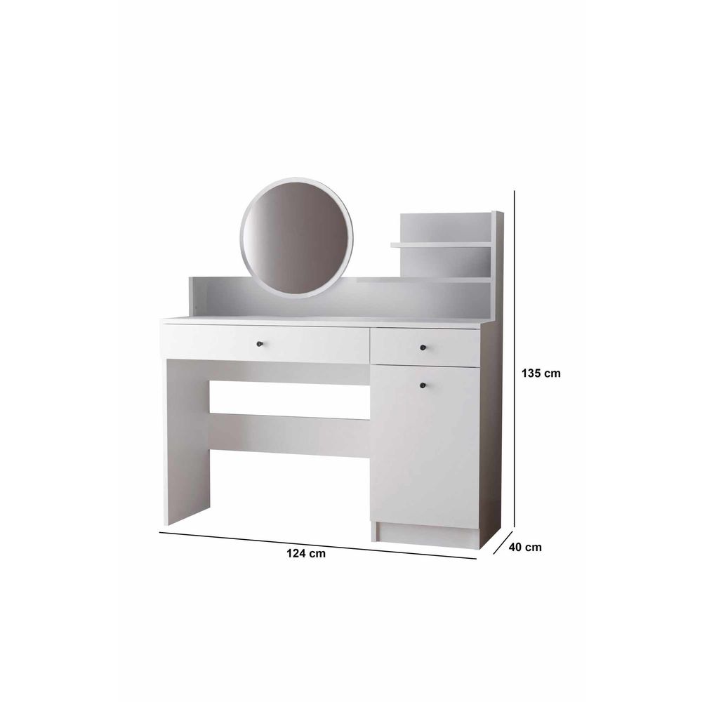 Make-Up Stol Harmony 2 - Bijela slika 9
