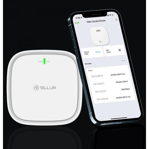 Tellur Smart WiFi gas sensor, bijeli slika 4