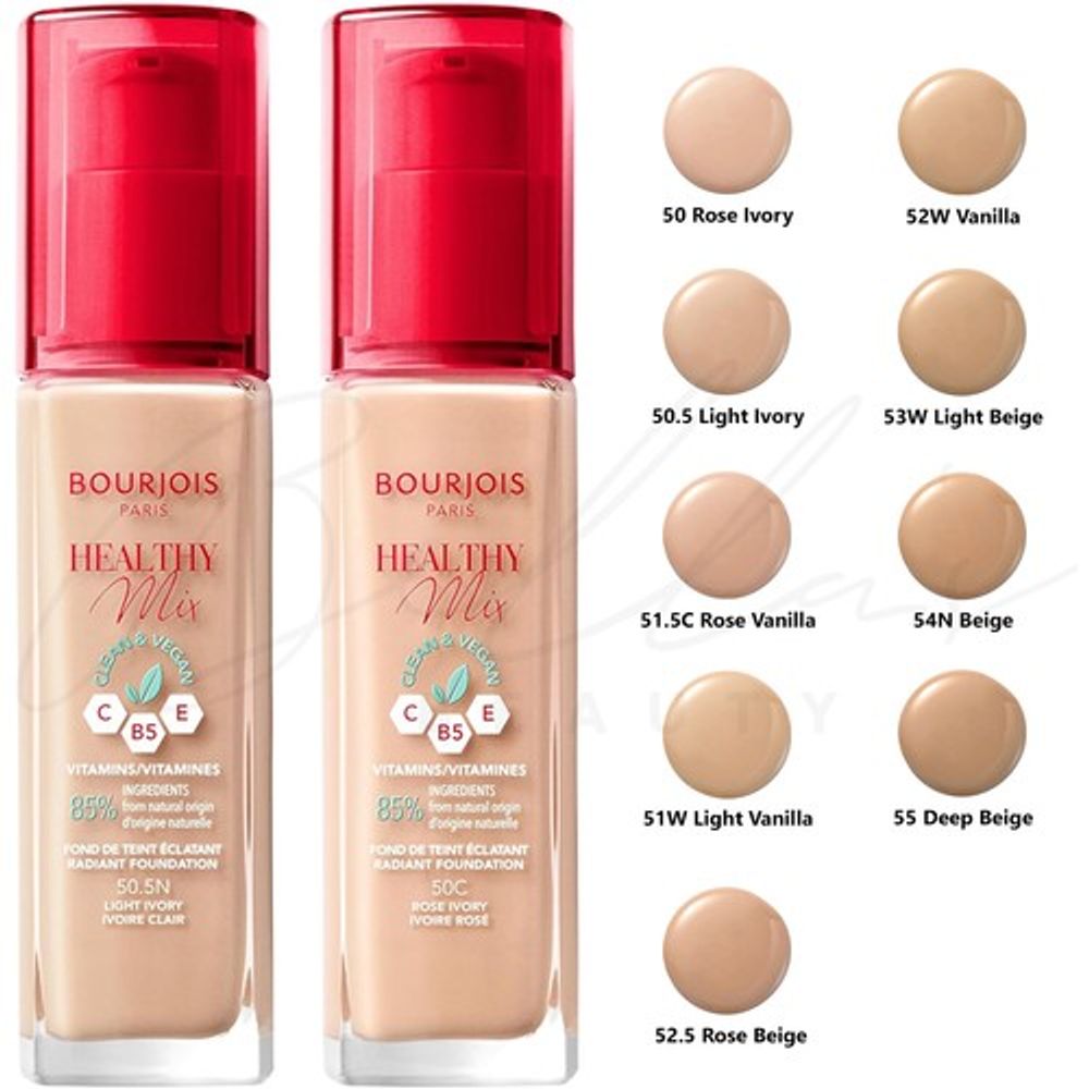 Bourjois Tečni puder Healthy Mix Clean  51.5C Rose Vanilla 30ml  slika 3