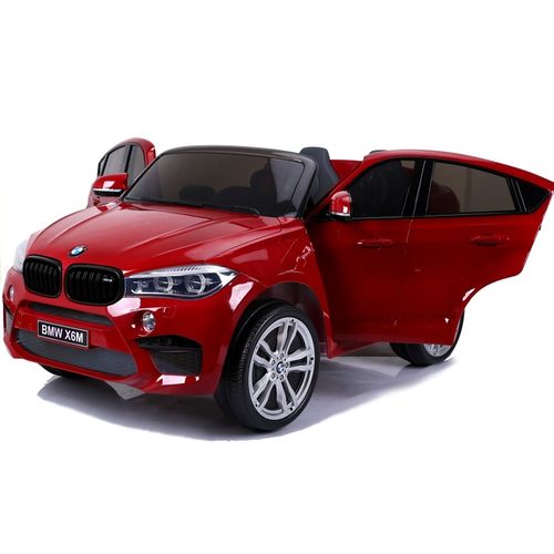 Licencirani BMW X6 M crveni lakirani - dvosjed - auto na akumulator slika 6