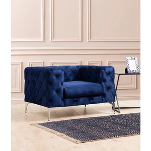 Atelier Del Sofa Como - Mornarsko plava fotelja sa naslonima za ruke