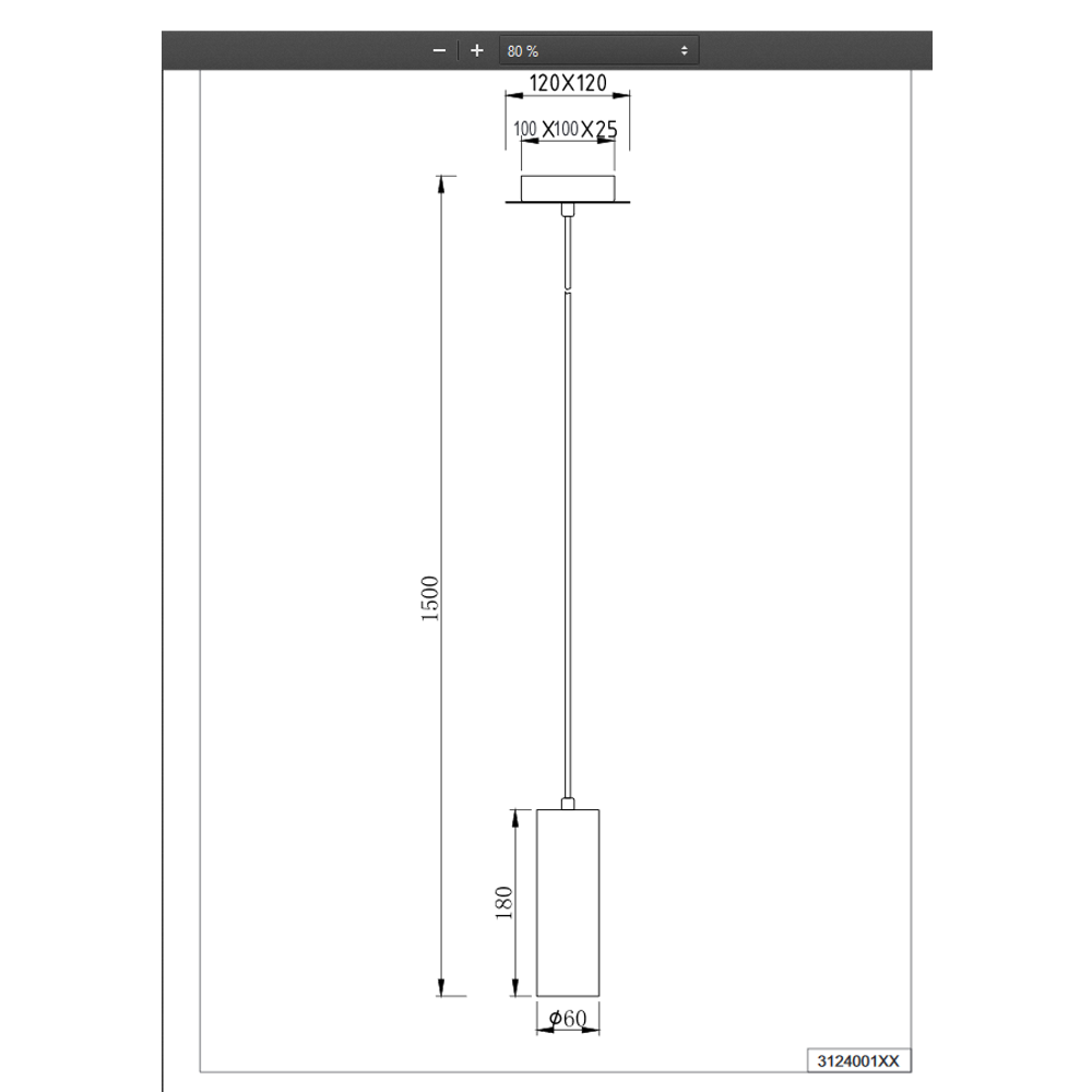 MARLEY/1 VISILICA CRNO MAT slika 6