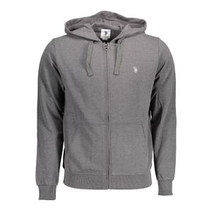 US POLO SWEATSHIRT WITH ZIP GRAY MAN