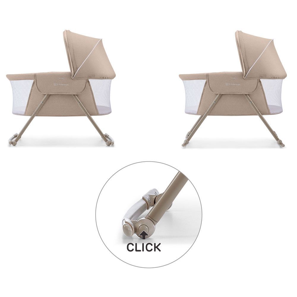 Kinderkraft Sklopiva kolijevka LOVI 3U1 Beige slika 4