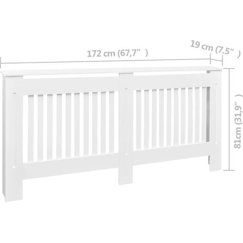 Pokrov za Radijator Bijeli MDF 172 cm slika 20