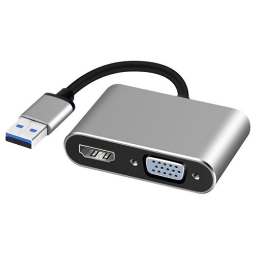 FAST ASIA Adapter-konvertor USB 3.0 na HDMI+VGA slika 1