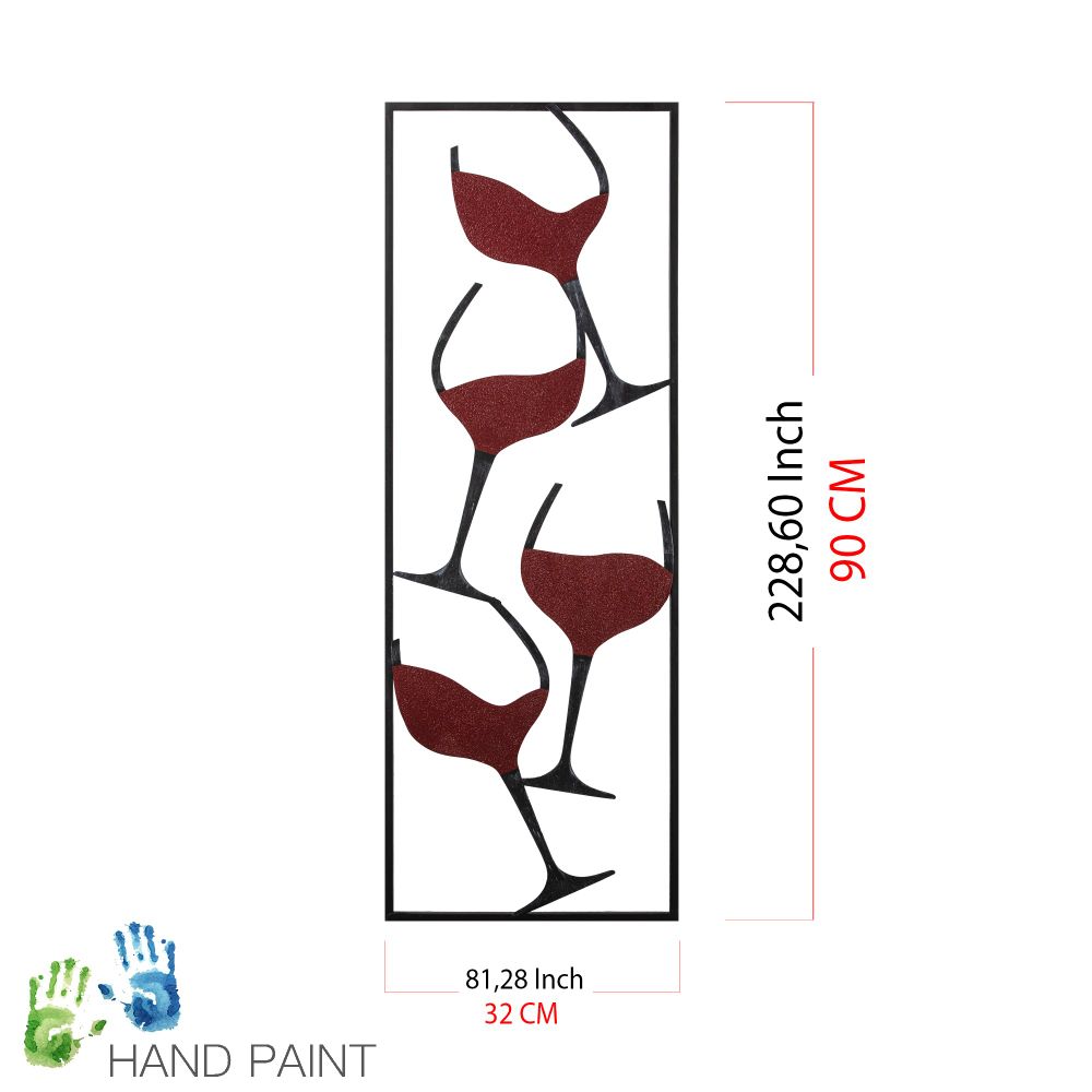 Decorative metal accessory Wine - 1, colour: multicolor slika 8
