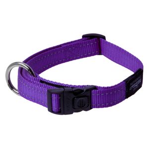 Rogz Ogrlica za pse Reflective Stiching HB06 L Fanbelt 20 mm E (Ljubičasta)