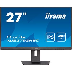 Monitor IIYAMA 27" XUB2792HSC-B5, IPS, FHD, 75Hz, 4ms, HDMI, DP, USB-C