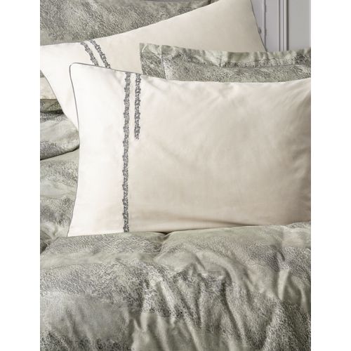 L'essential Maison Sendero - Khaki KhakiEcru Satin Double Quilt Cover Set slika 2