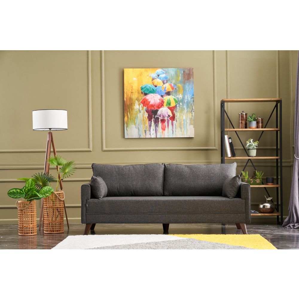 Trosjed Bella Sofa - Antracit Boja slika 1