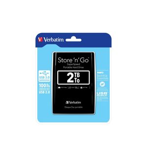 Externi hard disk Verbatim #53177 Store'n'Go 2.5" 2TB USB 3.0 Gen1, crni