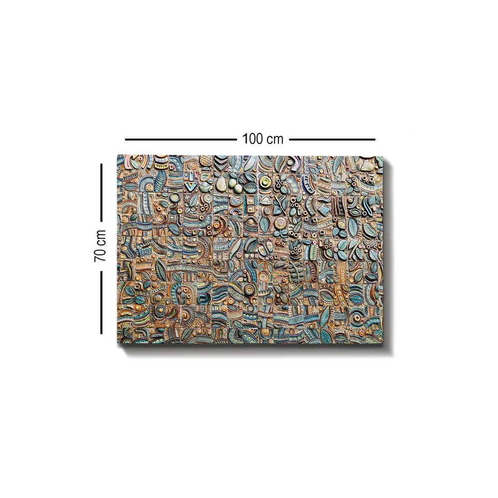 Dekorativna Šarena Kanvas Slika (70 x 100 cm) - Model 146 slika 3