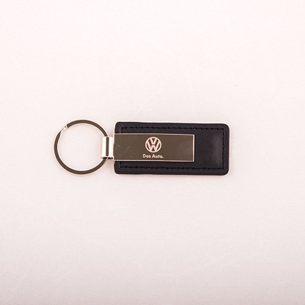 Privjesak za ključ od kože i metala Volkswagen slika 1