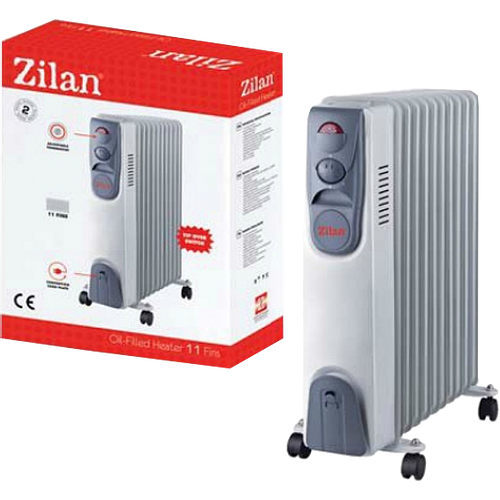 Zilan Uljni radijator Premium, 2500 W, 11 rebara - ZLN2128 slika 2