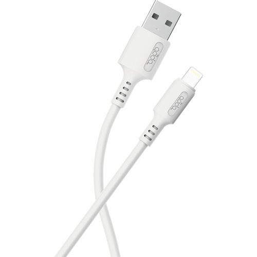 Kabel ADDA USB-300-WH, Fusion Charge+Data, USB-A na 8pin, 3.1A, Premium TPE, 1.2m, bijeli slika 1