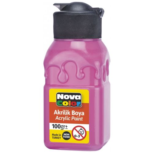 Nova Color Slikanje - Akrilne Boje 100g - Roze - 540056 slika 1