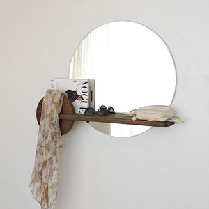 Points - Walnut Walnut Mirror