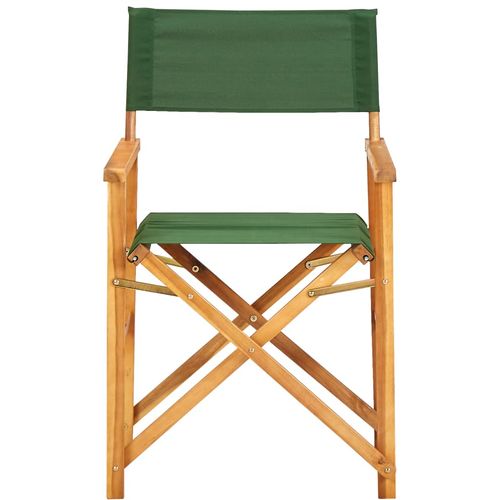 Redateljske stolice 2 kom od masivnog bagremovog drva zelene slika 20