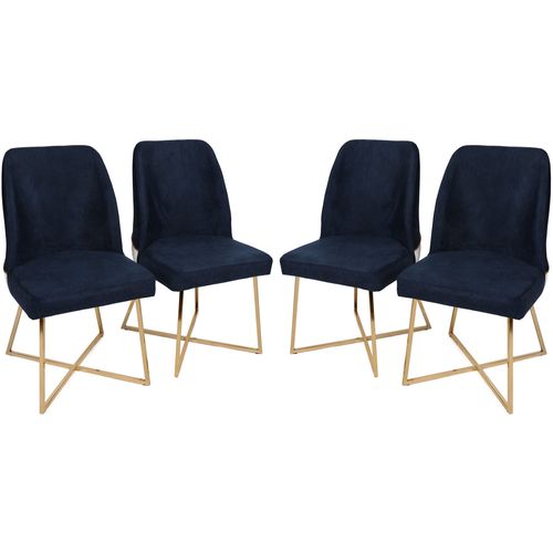 Madrid 908 V4 Gold
Dark Blue Chair Set (4 Pieces) slika 1