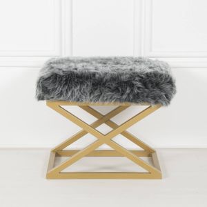 Capraz Plush - Gold, Grey Gold
Grey Pouffe