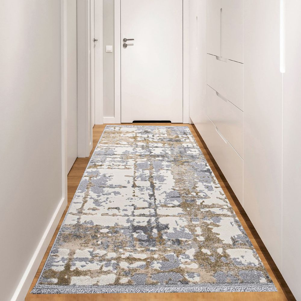 Tepih za Hodnik Notta 1100 - Siva/Bež/Krem (80 x 450 cm) slika 1