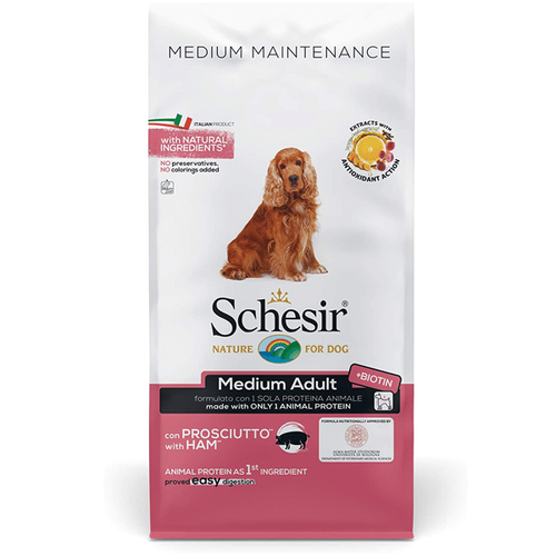 Schesir Dry Dog Medium Šunka 12 kg slika 1