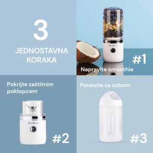 Vitapur prijenosni blender NutriMax 2 GO svijetlo plavi