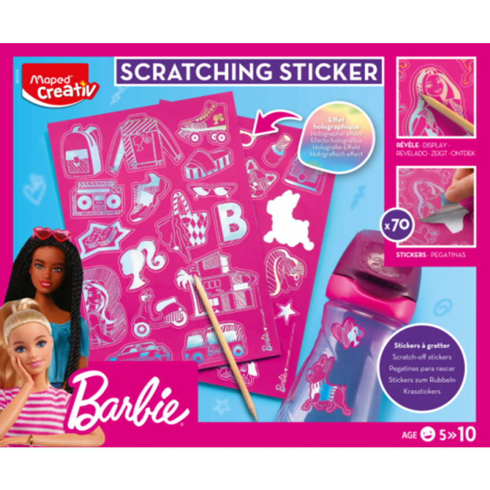 Maped Set SCRATCHING STICKERS BARBIE slika 3